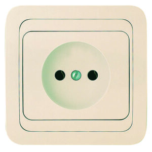 Розетка 1-м СП Mimoza 16А IP20 без заземл. керамика крем./крем. Makel 25002 оптом купить цена