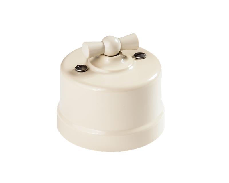 Выключатель поворотный 2-кл. ОП Лизетта 10А IP20 ретро 4 полож. ABS-пластик сл. кость Bironi B1-202-211 купить оптом выгодно Выключатель поворотный 2-кл. ОП Лизетта 10А IP20 ретро 4 полож. ABS-пластик сл. кость Bironi B1-202-211 оптом купить цена