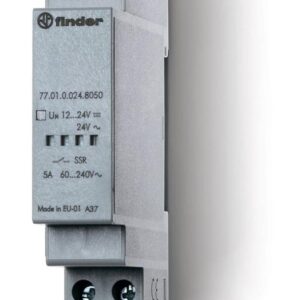 Реле модульное твердотельное выход 15А 24В DC 6...24В DC 17.5мм IP20 FINDER 770190249024 оптом купить цена