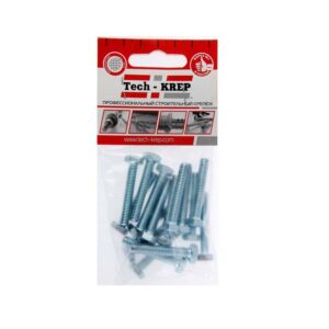 Болт с шестигранной головкой М6х40 DIN 933 класс прочн. 8.8 оцинк. пакет (уп.16шт) Tech-KREP 102961 оптом купить цена