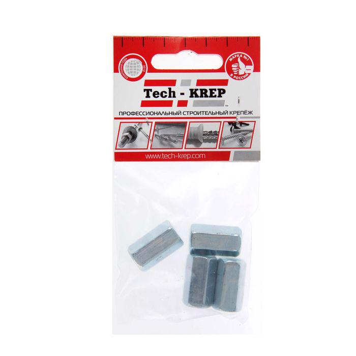 Гайка соединительная М8 цинк. DIN 6334 (уп.4шт) пакет Tech-Krep 112283 купить оптом выгодно Гайка соединительная М8 цинк. DIN 6334 (уп.4шт) пакет Tech-Krep 112283 оптом купить цена