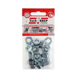 Гайка шестигранная М10 DIN 934 цинк. пакет (уп.18шт) Tech-Krep 103027 оптом купить цена