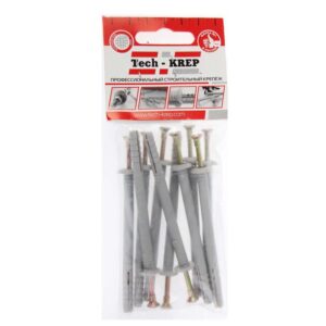 Дюбель-гвоздь 6х80 с грибовидной манжетой полипропилен (уп.10шт) пакет Tech-Krep 103902 оптом купить цена