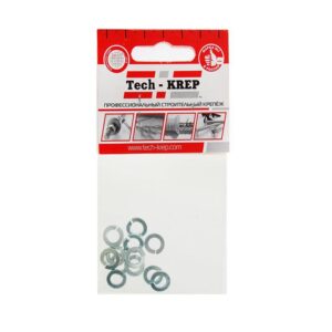 Шайба пружинная М6 цинк. DIN 127 (уп.12шт) пакет Tech-Krep 103048 оптом купить цена