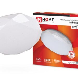 Светильник светодиодный DECO ДАЙМОНД 36Вт 230В 6500К 2340лм 350мм IN HOME 4690612033730 оптом купить цена