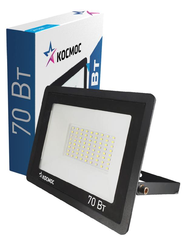 Прожектор светодиодный 70Вт 6500К IP65 5600лм Super-Slim КОСМОС K_PR5_LED_70 купить оптом выгодно Прожектор светодиодный 70Вт 6500К IP65 5600лм Super-Slim КОСМОС K_PR5_LED_70 оптом купить цена