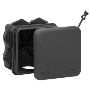 Коробка распределительная ОП 70х70х40мм 7вводов HF стойкая к УФ УХЛ1 IP55 черн. Ruvinil 67030Ч оптом купить цена