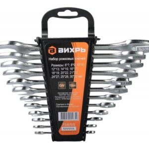 Набор рожковых ключей 6-32 (уп.12шт) Вихрь 73/6/5/5 оптом купить цена