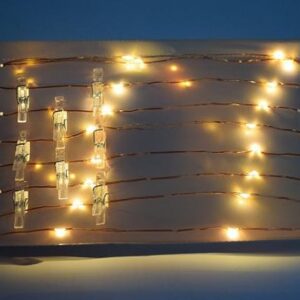 Гирлянда светодиодная "Прищепки" ILD-30WW-BO-PN 2.9м элементы питания 2хAA SHLights 4690601047151 оптом купить цена