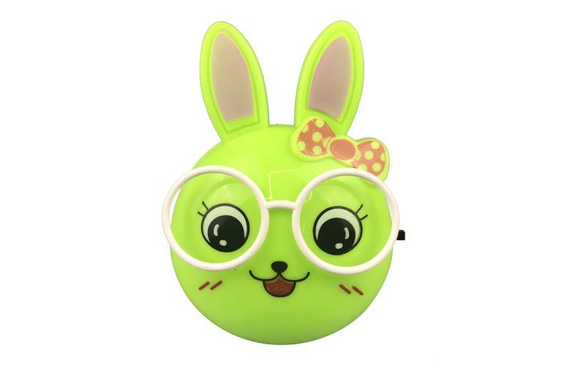 Светильник светодиодный NL-241 "Зайцы очкарики" 220В ночник с выкл. зел. Camelion 13816 купить оптом выгодно Светильник светодиодный NL-241 "Зайцы очкарики" 220В ночник с выкл. зел. Camelion 13816 оптом купить цена