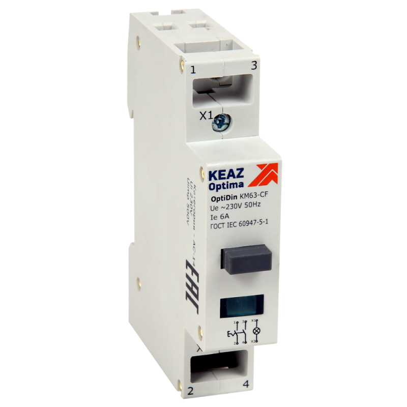 Кнопка управления мод. OptiDin KM63 CF 11 УХЛ3 КЭАЗ 138908 купить оптом выгодно Кнопка управления мод. OptiDin KM63 CF 11 УХЛ3 КЭАЗ 138908 оптом купить цена