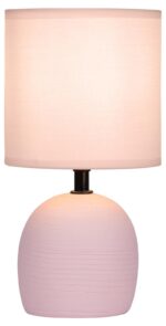 Настольная лампа Rivoli Sheron 7067-501 1 * Е14 40 Вт керамика розовая с абажуром купить оптом недорого