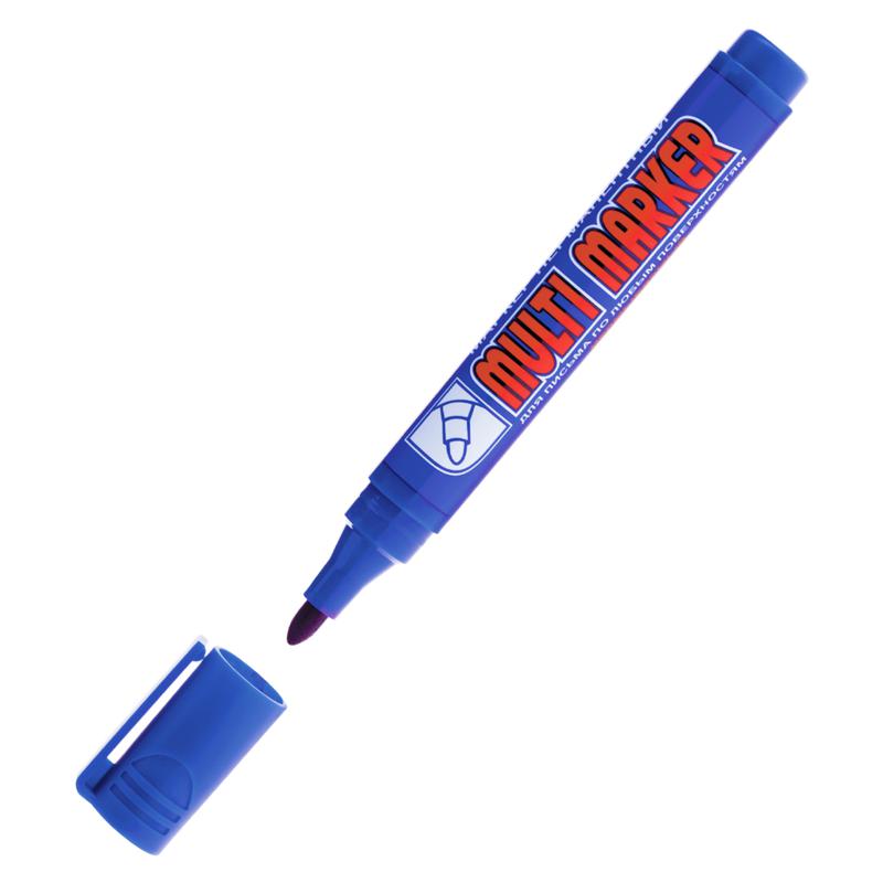 Маркер перманентный "Multi Marker" 3мм пулевидный син. Crown Б0048240 купить оптом выгодно Маркер перманентный "Multi Marker" 3мм пулевидный син. Crown Б0048240 оптом купить цена