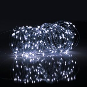 Светильник светодиодный садовый SLR-G03-100W нить 100LED холод. бел. на солнечн. батарее ФАZА 5033313 оптом купить цена