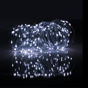 Светильник светодиодный садовый SLR-G03-200W нить 200LED холод. бел. на солнечн. батарее ФАZА 5033337 оптом купить цена