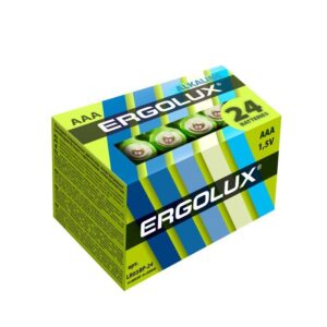 Элемент питания алкалиновый AAA/LR03 1.5В Alkaline BP-24 (уп.24шт) Ergolux 14213 оптом купить цена