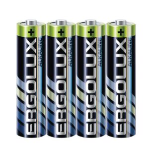 Элемент питания алкалиновый AAA/LR03 1.5В Alkaline SR4 (блист.4шт) Ergolux 14281 оптом купить цена