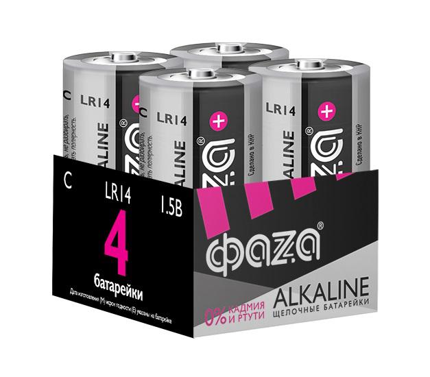 Элемент питания алкалиновый C/LR14 1.5В Alkaline Pack-4 (уп.4шт) ФАZА 5033160 купить оптом выгодно Элемент питания алкалиновый C/LR14 1.5В Alkaline Pack-4 (уп.4шт) ФАZА 5033160 оптом купить цена
