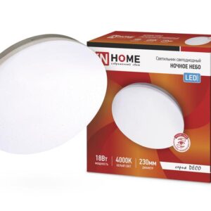 Светильник светодиодный DECO Ночное небо 18Вт 4000К 1170лм 230В 230х55мм IN HOME 4690612033471 оптом купить цена