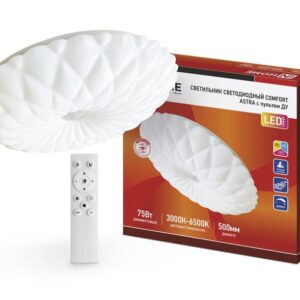 Светильник светодиодный COMFORT ASTRA 75Вт 230В 3000-6500К 6000лм 500х100мм с пультом ДУ IN HOME 4690612034768 оптом купить цена