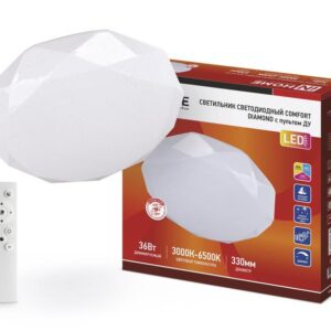 Светильник светодиодный COMFORT DIAMOND 36Вт 230В 3000-6500К 2900лм 330х80мм с пультом ДУ IN HOME 4690612035031 оптом купить цена