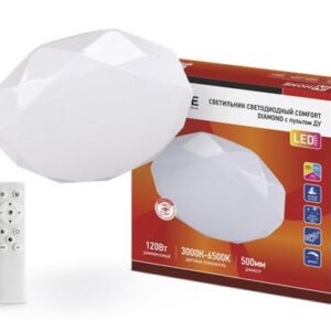 Светильник светодиодный COMFORT DIAMOND 120Вт 230В 3000-6500К 9600лм 500х80мм с пультом ДУ IN HOME 4690612035055 оптом купить цена