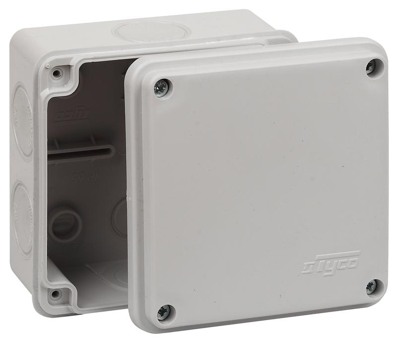 Коробка распределительная ОП 100х100х50мм двухкомпонентная 7 вводов IP65 сер. Ruvinil 67250 купить оптом выгодно Коробка распределительная ОП 100х100х50мм двухкомпонентная 7 вводов IP65 сер. Ruvinil 67250 оптом купить цена