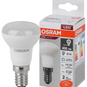 Лампа светодиодная LED Value LV R39 40 5SW/865 5Вт рефлектор матовая E14 230В 10х1 RU OSRAM 4058075582606 оптом купить цена