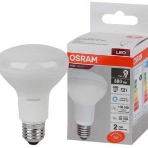 Лампа светодиодная LED Value LV R80 90 11SW/865 11Вт рефлектор матовая E27 230В 10х1 RU OSRAM 4058075582750 оптом купить цена
