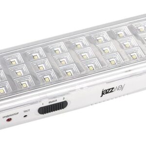 Фонарь-светильник аккумуляторный Accu9-L30-wh аварийный 30SMD яркий 300лм 2ч/эконом 90лм 6ч 220В аккум. Li-ion 3.7В 1.2А.ч бел. JazzWay 5024533 оптом купить цена