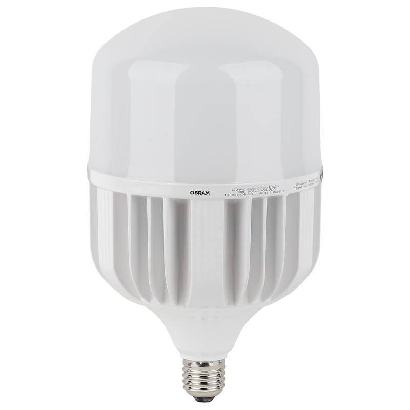 Лампа светодиодная высокомощная LED HW 80Вт T матовая 4000К нейтр. бел. E27 8000лм 140-265В с адаптером E40 угол пучка 200град. PF>/=09 (замена 800Вт) OSRAM 4058075576933 купить оптом выгодно Лампа светодиодная высокомощная LED HW 80Вт T матовая 4000К нейтр. бел. E27 8000лм 140-265В с адаптером E40 угол пучка 200град. PF>/=09 (замена 800Вт) OSRAM 4058075576933 оптом купить цена