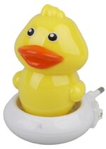 Ночник - светильник светодиодный ЭРА NN-609-SW-Y в розетку с выключателем желтый купить оптом недорого