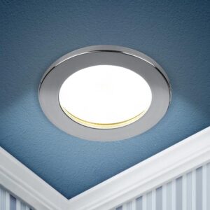 Встраиваемый светильник влагозащищенный ЭРА KL95 CH GX53 IP44 хром купить оптом недорого