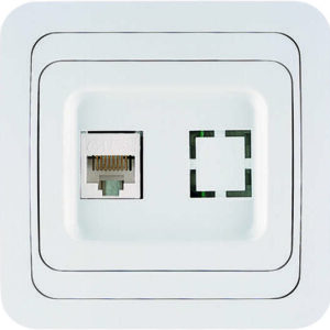 Розетка компьютерная 1-м СП Mimoza 16А IP20 бел./бел. Makel 12035 оптом купить цена