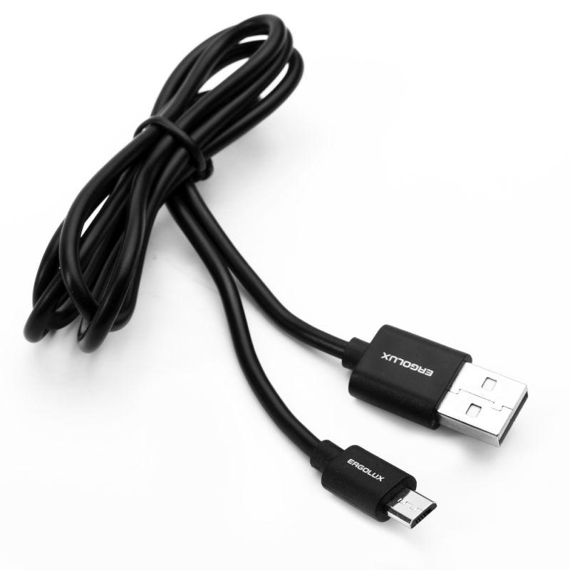 Кабель USB Micro USB 2А 1м зарядка + передача данных черн. (пакет) ERGOLUX 15088 купить оптом выгодно Кабель USB Micro USB 2А 1м зарядка + передача данных черн. (пакет) ERGOLUX 15088 оптом купить цена