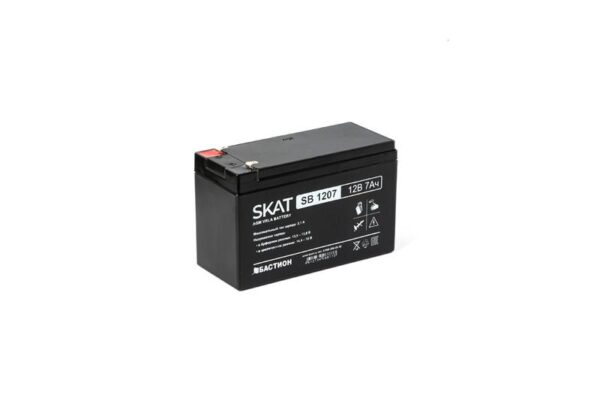 Аккумулятор 12В 7А.ч макс. ток заряда 2.1А SKAT SB 1207 Бастион 2533 оптом купить цена