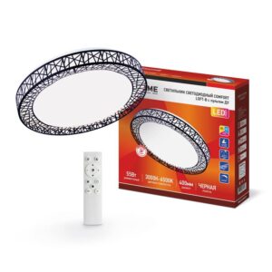 Светильник светодиодный COMFORT Loft-B 55Вт 230В 3000-6500К 4400лм 400х100мм с пультом ДУ IN HOME 4690612034775 оптом купить цена