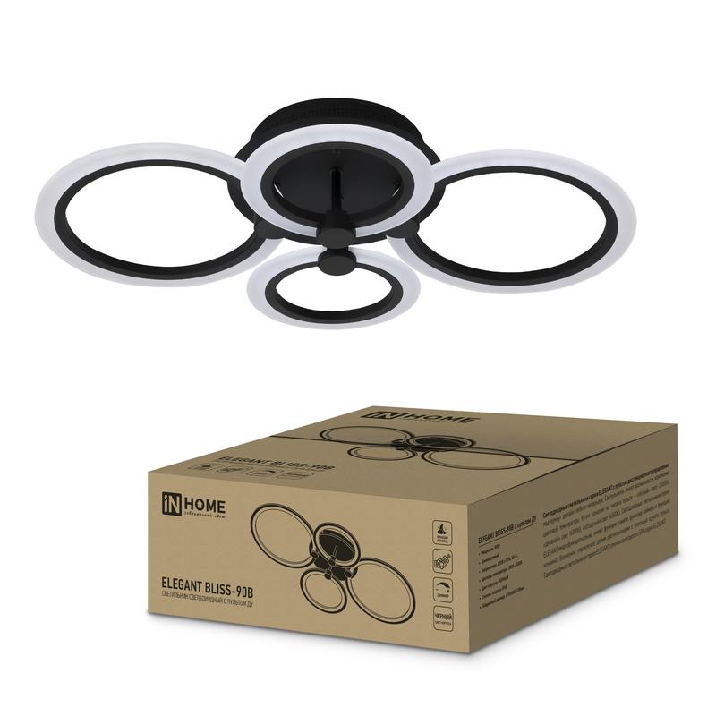 Светильник светодиодный ELEGANT BLISS-90В 90Вт 230В 3000-4000-6500К 7000лм 610х400х130мм с пультом ДУ IN HOME 4690612035451 купить оптом выгодно Светильник светодиодный ELEGANT BLISS-90В 90Вт 230В 3000-4000-6500К 7000лм 610х400х130мм с пультом ДУ IN HOME 4690612035451 оптом купить цена