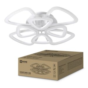 Светильник светодиодный ELEGANT SANSA-120W 120Вт 230В 3000-4000-6500К 8400лм 650х650х130мм с пультом ДУ IN HOME 4690612035383 оптом купить цена