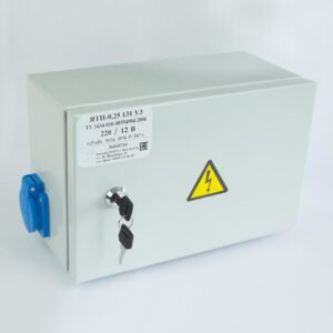 Ящик с понижающим трансформатором ЯТП 0.25 220/12В (3 авт. выкл.) IP54 Кострома ОС0000016339 оптом купить цена