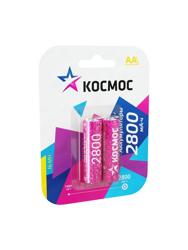 Аккумулятор AA/R6 2800мА.ч NI-MN BP-2 (блист.2шт) КОСМОС KOCR6NIMH2800MAH2BL купить оптом выгодно Аккумулятор AA/R6 2800мА.ч NI-MN BP-2 (блист.2шт) КОСМОС KOCR6NIMH2800MAH2BL оптом купить цена