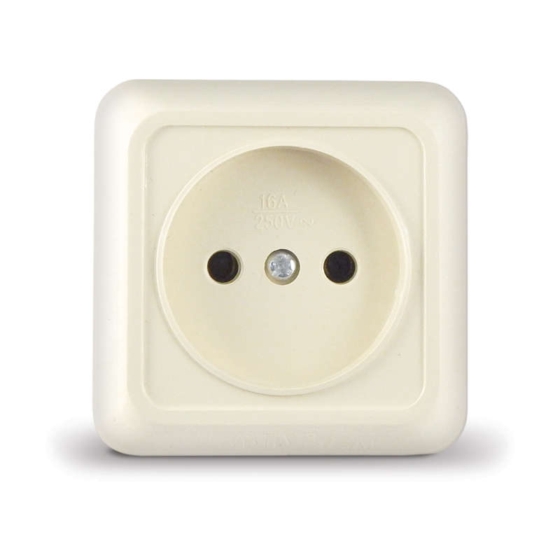 Розетка 1-м ОП Олимп 16А IP20 без заземл. сл. кость UNIVersal Б-О0022 купить оптом выгодно Розетка 1-м ОП Олимп 16А IP20 без заземл. сл. кость UNIVersal Б-О0022 оптом купить цена