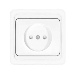 Розетка 1-м СП Валери 16А IP20 без заземл. защ. шторки бел. UNIVersal В0022x оптом купить цена