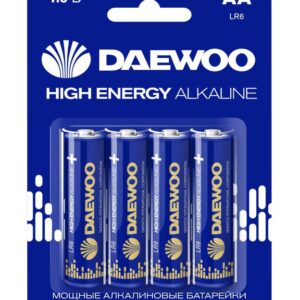 Элемент питания алкалиновый AA/LR6 1.5В High Energy Alkaline 2021 BL-4 (уп.4шт) DAEWOO 5030329 оптом купить цена