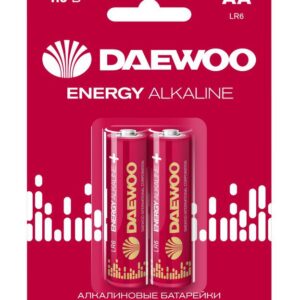 Элемент питания алкалиновый AA/LR6 1.5В Energy Alkaline 2021 BL-2 (уп.2шт) DAEWOO 5029750 оптом купить цена