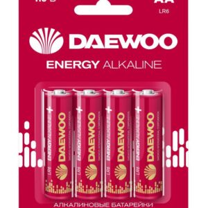 Элемент питания алкалиновый AA/LR6 1.5В Energy Alkaline 2021 BL-4 (уп.4шт) DAEWOO 5029781 оптом купить цена