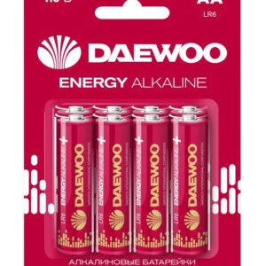 Элемент питания алкалиновый AA/LR6 1.5В Energy Alkaline 2021 BL-8 (уп.8шт) DAEWOO 5031081 оптом купить цена