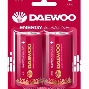 Элемент питания алкалиновый D/LR20 1.5В Energy Alkaline 2021 BL-2 (уп.2шт) DAEWOO 5030022 оптом купить цена