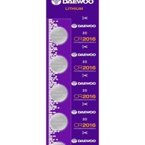 Элемент питания литиевый CR2016 3В 2021 BL-5 (уп.5шт) DAEWOO 5030145 оптом купить цена
