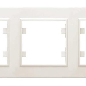 Рамка 3-м Karea горизонт. крем. Makel 56010703 оптом купить цена